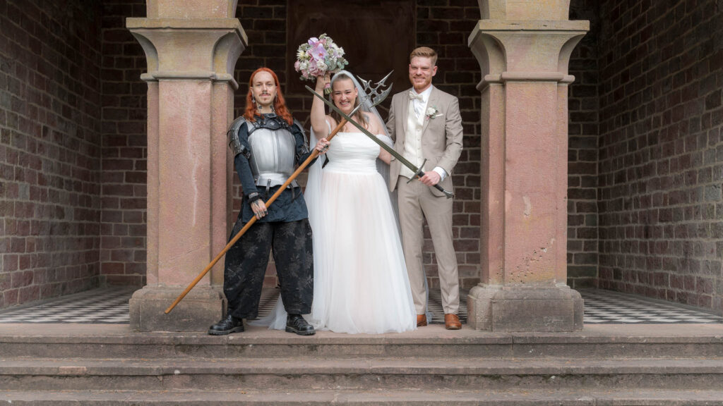 Brautpaarshooting mit Ritter